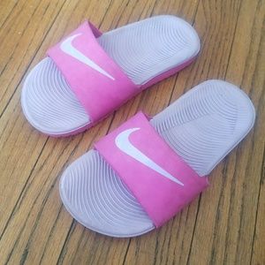 Girls Nike slides size 12
